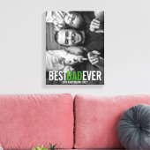 最高のパパEver Father's Day Stretted Canvas Print キャンバスプリント (インサイチュ (リビング))