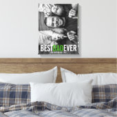 最高のパパEver Father's Day Stretted Canvas Print キャンバスプリント (インサイチュ (寝室))
