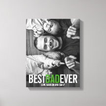 最高のパパEver Father's Day Stretted Canvas Print