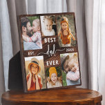 最高のパパEver Father's Day Wood Photo Collage フォトプラーク<br><div class="desc">祝「パパエバー」の父の日の写真コラージュのプラークと最高のお前のパパは、世界を意味する人に心から敬意を表す。この美しく細工されたプラークは高品質、カスタマイズ可能な写真コラージュを備え、大切な思い出や特別な瞬間を展示することができる。コラージュは美しく配のまわりに置されはっきりしたた愛のメッセージ「最高のパパ・エバー」は、どの部屋にも最適なセンターピースとなっている。耐久性のある素材を使った仕上げお洒落で、このプラークはパパへの愛情と同様に、時間のテストに耐えるように設計されている。壁に表示されるか、机に置かれるかパーソナライズされた、この贈り物は必ず彼の顔にスマイルを持って来て、忘れられない絆を思い出させる共有。父の日、誕生日、または任意の大事な行事に理想的な"最高のパパ・エバー"フォトコラージュのプラークは、彼のハートを何年も暖めるであろう永遠の記念の杯来である。</div>