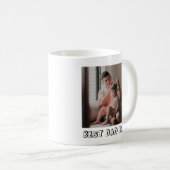 最高のパパEver Full Photoカスタムパーソナライズされた コーヒーマグカップ (正面右)
