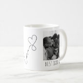 最高のパパEver Full Photo パーソナライズされた Coffee Mag コーヒーマグカップ (正面右)