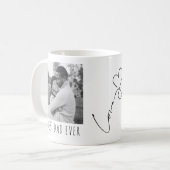 最高のパパEver Full Photo パーソナライズされた Coffee Mag コーヒーマグカップ (正面左)