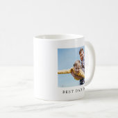 最高のパパEver Full Photo パーソナライズされた Coffee Mag コーヒーマグカップ (正面右)