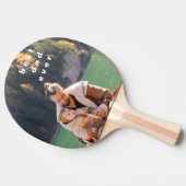 最高のパパEver Full Photo パーソナライズされた Overlay 卓球ラケット (横)