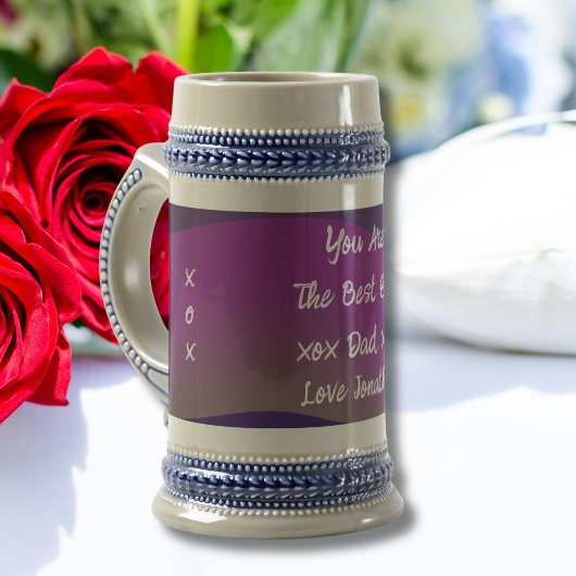 最高のパパEver Giftスクリプト名素朴クラシッククール ビールジョッキ