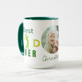 最高のパパEver Golf Photoクール モダン Fasters Day マグカップ (正面左)