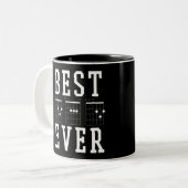 最高のパパEver Guitar Chords Mug |父の日の贈り物 ツートーンマグカップ (正面左)