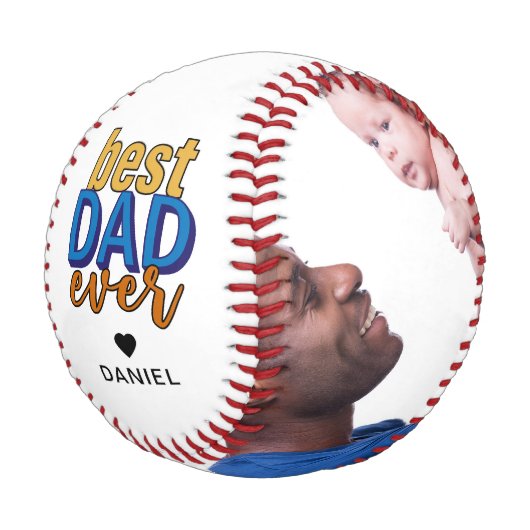 最高のパパEver Hearfeelカスタム写真 野球ボール (アングル)