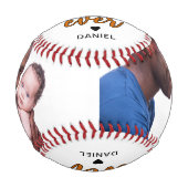 最高のパパEver Hearfeelカスタム写真 野球ボール (正面)