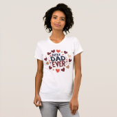 最高のパパEver - Heartful Father's Day Card Tシャツ (正面フル)