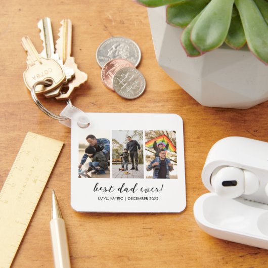 最高のパパEver Keepsake写真数々の キーホルダー (デスク)
