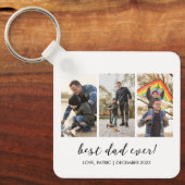 最高のパパEver Keepsake写真数々の キーホルダー (正面)