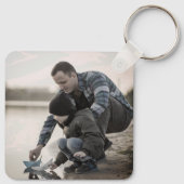 最高のパパEver Keepsake写真数々の キーホルダー (裏面)