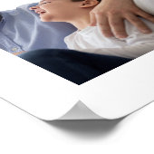 最高のパパEver Kidsフォトコラージュプリント ポスター (角)