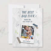 最高のパパEver Kids写真カスタム ノートカード (正面)
