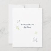 最高のパパEver Kids写真カスタム ノートカード (裏面)