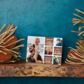 最高のパパEver Kids 4 Photo Collage 素朴 Wood フォトプラーク (側面)