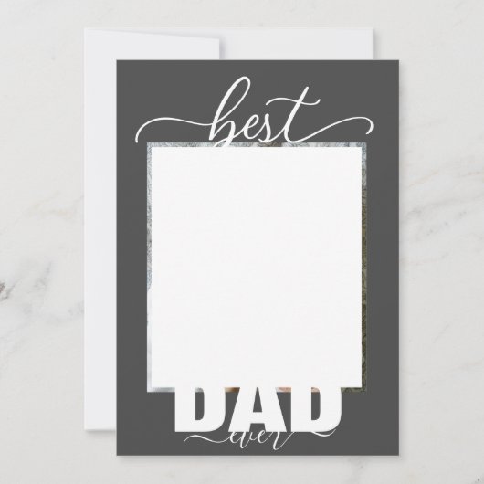 最高のパパEver Kids Photo Father's Day 招待状 (正面)