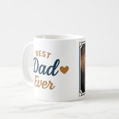 最高のパパEver Magカスタム写真 – 父の日の贈り物 コーヒーマグカップ (正面左)