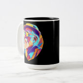 最高のパパEver Mag - パーソナライズされた Coffee Cup Gift ツートーンマグカップ (正面左)