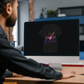 最高のパパEVER MUSIC GUITARクールモダン Faters Day Tシャツ