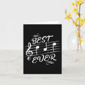 最高のパパEver Music Notesミュージシャンファーザーズ・デイ カード (黄色い花)