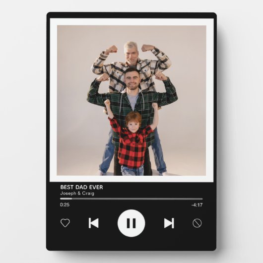 最高のパパEver Music Playerフォトキープサケ フォトプラーク (正面)