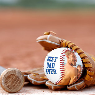 最高のパパEver Patriotic赤白青写真 野球ボール