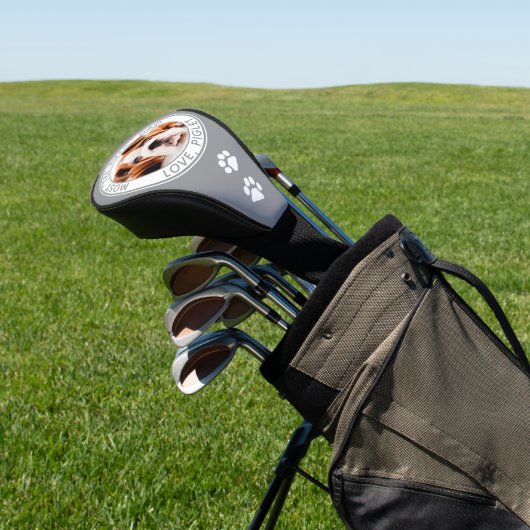 最高のパパEver Pet Dog写真パーソナライズされた ゴルフヘッドカバー (インサイチュ)