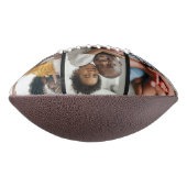 最高のパパEver Photoコラージュモダンブラック アメリカンフットボール (回転90)