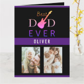 最高のパパEver Photo可愛いトレンディーモダンファーズデー カード (黄色い花)