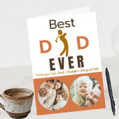 最高のパパEver Photo可愛いユニークトレンディー父の日 カード