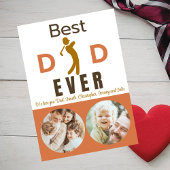 最高のパパEver Photo可愛いユニークトレンディー父の日 カード