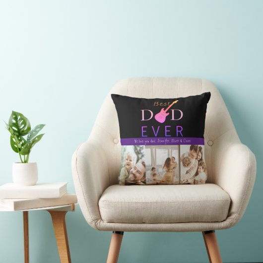 最高のパパEver Photo モダン Keepsake Faters Day クッション (椅子)