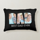 最高のパパEver Photo Black アクセントクッション (正面)