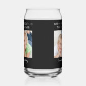 最高のパパEver Photo Black Father's Day ガラス缶 (左)