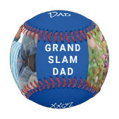 最高のパパEver Photo Blue 野球ボール (正面)