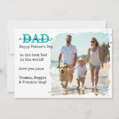 最高のパパEver Photo Camera Film Card, Faters day カード (裏面)