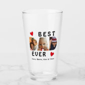 最高のパパEver Photo Collageカスタム タンブラーグラス (正面)