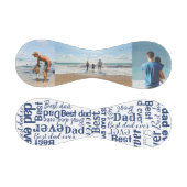 最高のパパEver Photo Collageクールタイポグラフィ 野球ボール (パネル)