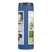 最高のパパEver Photo Collage青と白 タンブラー (裏面)