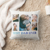 最高のパパEver Photo Collage クッション (ブランケット)
