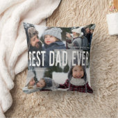 最高のパパEver Photo Collage クッション (ブランケット)