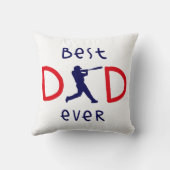 最高のパパEver Photo Collage モダン Fanthers Day クッション (裏面)
