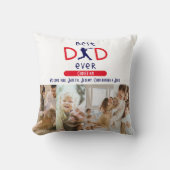 最高のパパEver Photo Collage モダン Fanthers Day クッション (正面)