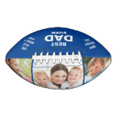 最高のパパEver Photo Collage Blue アメリカンフットボール (正面)
