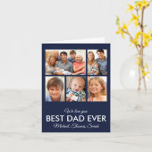 最高のパパEver Photo Collage Fanthers Day カード (黄色い花)