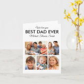 最高のパパEver Photo Collage Fanthers Day カード (黄色い花)