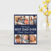 最高のパパEver Photo Collage Fanthers Day カード (黄色い花)